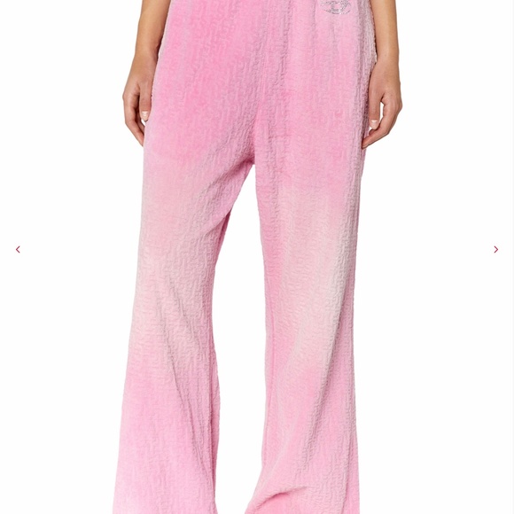 Diesel Wide pants in monogram chenille - Picture 3 of 4